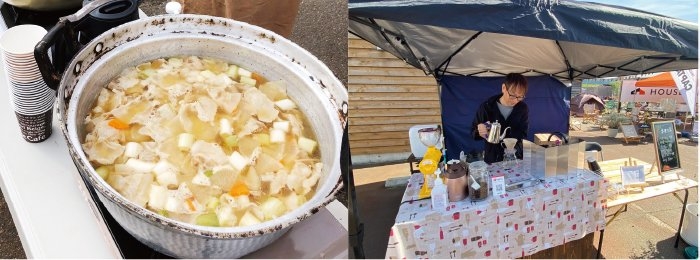 モクフェス　ご近所さんコラボ！　割烹建四郎さん　くるまや珈琲焙煎所さん