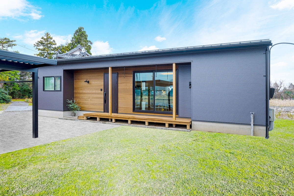 景色を眺め悠々自適に四季を楽しむ平屋の家